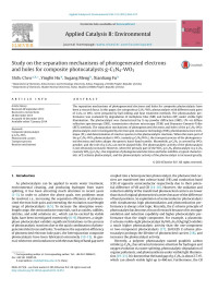 Shifu Chen — Study on the separation mechanisms of photogenerated electrons and holes for composite photocatalysts g-C3N4-WO3