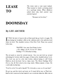 Lee Archer [Archer, Lee] — Lease to Doomsday