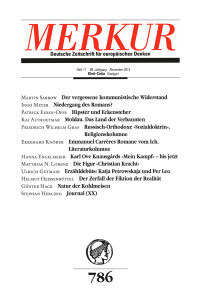 Christian Demand; — MERKUR Deutsche Zeitschrift für europisches Denken