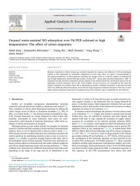 Inhak Song, Konstantin Khivantsev, Yiqing Wu, Mark Bowden, Yong Wang, Janos Szanyi — Unusual water-assisted NO adsorption over Pd/FER calcined at high temperatures: The effect of cation migration