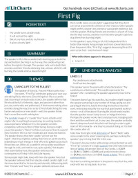 LitCharts — First Fig - Poetry Study Guide (LitCharts).pdf