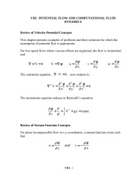 Jerry R. Dunn — Chapter VIII. POTENTIAL FLOW AND COMPUTATIONAL FLUID DYNAMICS