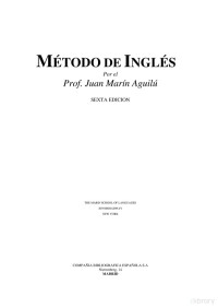 Juan Marín Aguilú — Método de inglés, 6a. Ed.