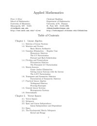 Peter J. Olver. Chehrzad Shakiban — Applied Mathematics