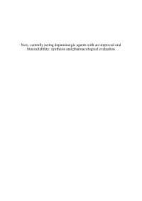 Desconocido — New Centrally Acting Dopaminergic Agents With An Improved Oral Bioavailability 2004