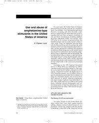 Luna — Use and Abuse of Amphetamine-type Stimulants in the U.S.A (2001)