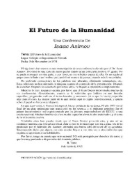 juan — Asimov, Isaac - El Futuro De La Humanidad.Doc