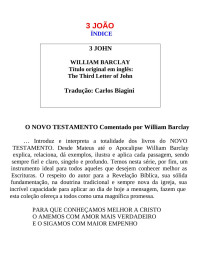 Carlos Biagini — 3 JOÃO (William Barclay)