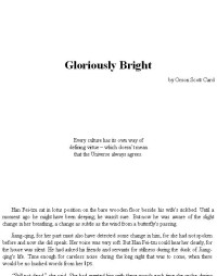 Orson Scott Card — Gloriously Bright - [Ender]