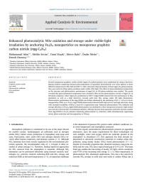 Muhammad Irfan & Melike Sevim & Yusuf Koçak & Merve Balci & Önder Metin & Emrah Ozensoy — Enhanced photocatalytic NOx oxidation and storage under visible-light irradiation by anchoring Fe3O4 nanoparticles on mesoporous graphitic carbon nitride (mpg-C3N4)