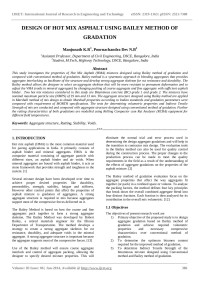 dev — DESIGN OF HOT MIX ASPHALT USING BAILEY METHOD OF GRADATION