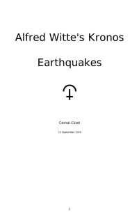 Cemal Cicek — Alfred Witte's Kronos - Earthquakes