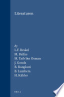 J. Gonda, Kähler, Brakel, Balfas, Taib bin Osman, Rangkuti, Lumbera — Literaturen