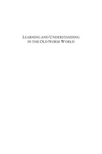 Judy Quinn — Learning and Understanding in the Old Norse World: