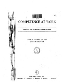 Lyle M Spencer — Competence at Work