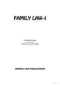 Dr. Shivani Goswami — Family Law- I