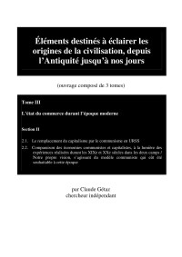 Claude Gétaz — Éléments destinés à éclairer les origines de la civilisation, depuis l’Antiquité jusqu’à nos jours Tome III Section II