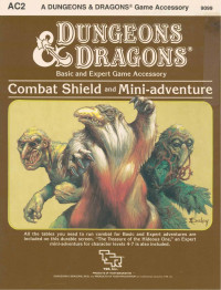 David Cook — Combat Shield and Mini-Adventure: The Treasure of the Hideous One (AC2) TSR# 9099