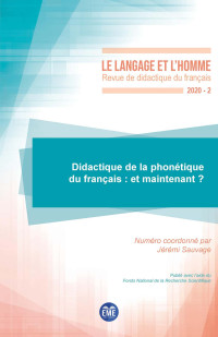 Collectif & Jérémi Sauvage — Didactique de la phonétique du français : et maintenant ?