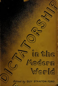Guy Stanford (editor) — dictatorship in the modern world