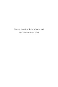 Kovács, Péter; — Marcus Aurelius' Rain Miracle and the Marcomannic Wars