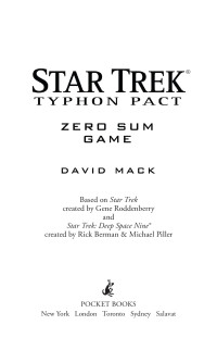 David Mack; — Typhon Pact #1: Zero Sum Game