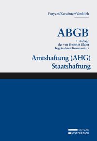 Attila Fenyves;Ferdinand Kerschner;Andreas Vonkilch; — Grokommentar zum ABGB - Klang Kommentar