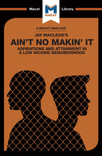 Jay MacLeod’s — Ain't No Makin' It: Aspirations and Attainment in a Low Income Neighborhood