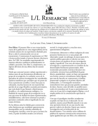 L/L Research — La Ley del Uno, Libro I