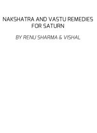 Vishal Sharma, Renu Sharma, — Nakshatra & Vastu Remedies for Saturn