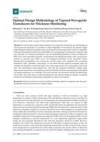 Jiuhong Jia, Yue Ren, Weiming Wang, Zuoyu Liao — Optimal Design Methodology of Tapered Waveguide Transducers for Thickness Monitoring