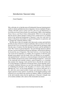Carol Sanders [Sanders, Carol] — The Cambridge Companion to Saussure
