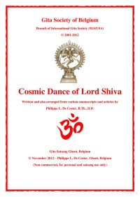 Philippe L. De Coster — Cosmic Dance of Lord Shiva