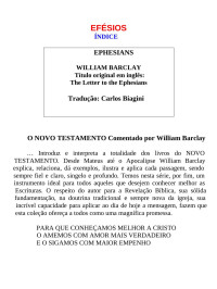 Carlos Biagini — EFÉSIOS (William Barclay)