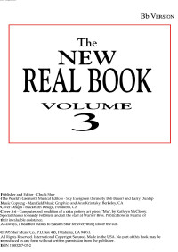 The Lazy Trane! — The New Real Book - Bb Version - Vol.3