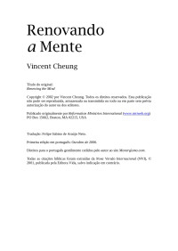 Vincent Cheung — Renovando a Mente