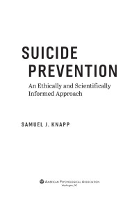 Knapp, Samuel; — Suicide Prevention