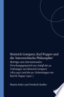 coll — Heinrich Gomperz, Karl Popper und die 'österreichische Philosophie'