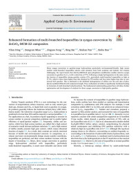 Yilun Ding — Enhanced formation of multi-branched isoparaffins in syngas conversion by ZnCrOx-MCM-22 composites