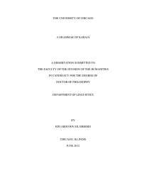 EDUARDO RIV AIL RIBEIRO — A GRAMMAR OF KARAJÁ