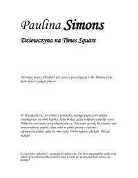 Simons Paulina — Dziewczyna na Times Square