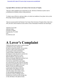 Shakespeare, William [Shakespeare, William] — Shakespeare, William - A Lover's Complaint