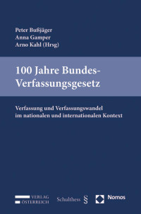 Peter Bujger;Anna Gamper;Arno Kahl; — VOE_Bußjäger_Aufl1.indd