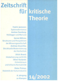 Sven Kramer — Zeitschrift für kritische Theorie 14 (2002)