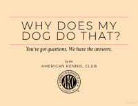 American Kennel Club — Why Does My Dog Do That