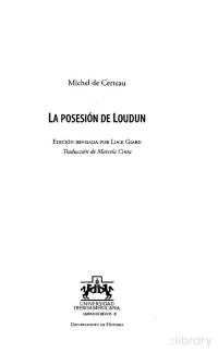 De Certeau Michel — La Posesión De Loudun