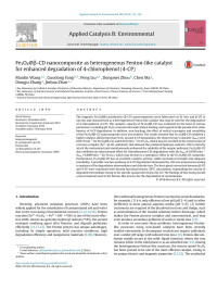 Manlin Wang & Guodong Fang & Peng Liu & Dongmei Zhou & Chen Ma & Dongju Zhang & Jinhua Zhan — Fe3O4@β-CD nanocomposite as heterogeneous Fenton-like catalyst for enhanced degradation of 4-chlorophenol (4-CP)