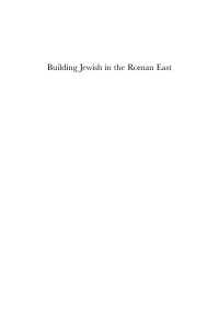 Peter Richardson — Building Jewish in the Roman East