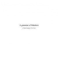 Juliette Huber — A grammar of Makalero - A Papuan language of East Timor [Doctoral Dissertation]