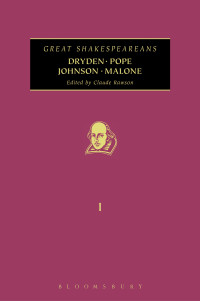 Claude Rawson; — Dryden, Pope, Johnson, Malone